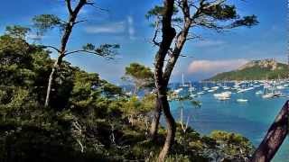 Plage Notre Dame sur lile de Porquerolles en France 2010 [upl. by Ettenad677]