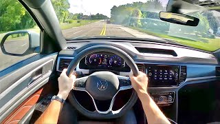 2021 Volkswagen Atlas Cross Sport V6 SEL Premium  POV Review [upl. by Atirec]