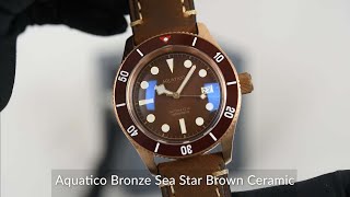 Aquatico Bronze Sea Star Brown Ceramic [upl. by Judye299]