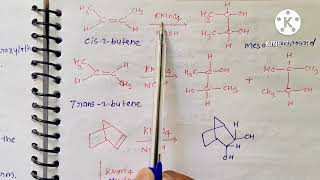 cis hydroxylation of alkene KMno4 [upl. by Penni]