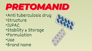 Pretomanid  Anti tuberculosis drug  organic chemistry  d pharmacy [upl. by Eriam]