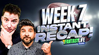 Fantasy Football Week 7 Instant Recap  Rankings Early Waiver Wires and More [upl. by Aenel]