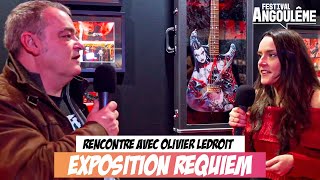 VISITE DE LEXPOSITION REQUIEM EN COMPAGNIE OLIVIER LEDROIT dessinateur et coloriste de la BD [upl. by Naihtsirc777]