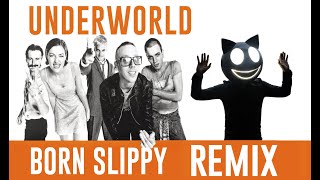 UNDERWORLD  BORN SLIPPY  ROCK DA CAT REMIX  VISUAL [upl. by Nmutua]