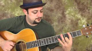 acoustic blues scale  fun easy beginner guitar [upl. by Acimak]