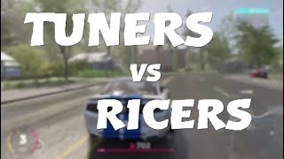 TUNERS VS RICERS in The Crew 2  The Crew 2 [upl. by Enilehcim799]