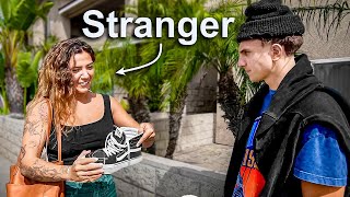 Customizing Strangers Shoes in Public… [upl. by Kale]