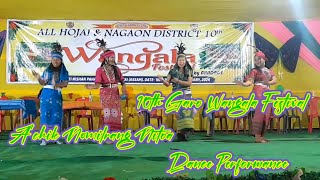 Maria gaon group dance in Wangala festival 2024 Achik nomil rang nitoaFirst night [upl. by Ettenhoj]