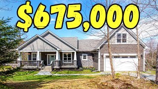 Tour a Stunning Craftsman Style Bungalow in Porters Lake Nova Scotia [upl. by Ennayehc873]