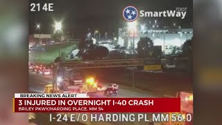 3 hurt in crash on I24 [upl. by Tiny849]