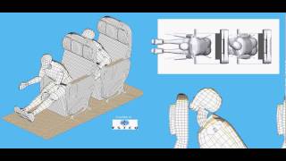 MSC Nastran Explicit Nonlinear  Dummy Aircraft Crash [upl. by Anyar445]