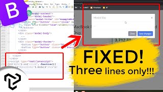 FIXED Bootstrap Modal Not Working  jQuery Hack😱  by Oshan X Techbay [upl. by Lleynad]