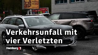 Verkehrsunfall in Harburg Geländewagen stößt mit Mercedes zusammen [upl. by Lareena788]