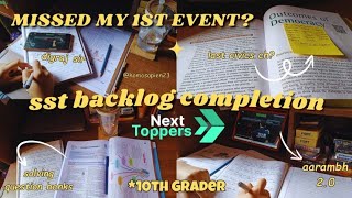 Was I able to complete my sst backlogs Aarambh 20  Class 10  Study vlog 🎀✨🫶 [upl. by Eidod]