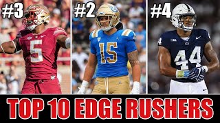 Top 10 EDGE RUSHERS in the 2024 NFL Draft  FINAL Rankings [upl. by Rozalie747]