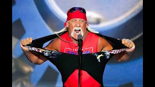 Hulk Hogan rips off shirt during RNC speech addresses Republican convention as self Terry Bollea [upl. by Michaeline]