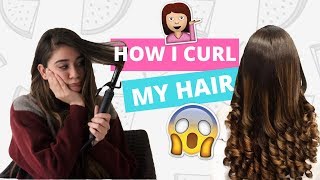 How To Curl Long Hair  Sana Grover [upl. by Ymrots]