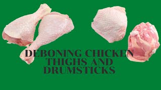 How to debone chicken thigh and drumsticks [upl. by Ain]