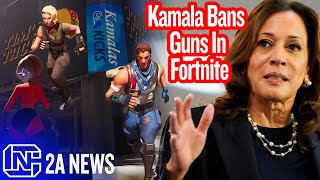 Kamala Bans Guns In Popular Shooting Game Fortnite [upl. by Dubois]