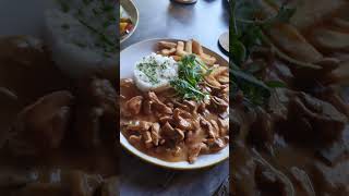 Chicken Stroganoff Viral shortsviral foodie shortsvideo mrbeast Italy india india chicken [upl. by Quita]