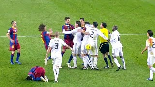 El Clasico  Real Madrid vs Barcelona Fights Fouls Red Cards [upl. by Middle]