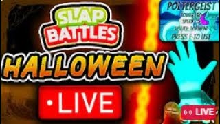 Slap Battles Halloween Update Live [upl. by Atinar894]