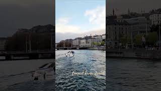 quotDiscovering Zurichs Limmat River – A Swiss Beauty zurich travel traveleurope [upl. by Hcra47]