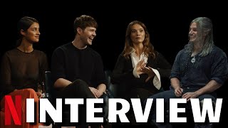 THE WITCHER Cast Reveals Their Most Memorable Moments With Henry Cavill On Set Of Season 3  Netflix [upl. by Croydon]