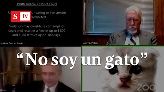 “No soy un gato” Rod Ponton el hombre que salió con un filtro en una videollamada  Videos Semana [upl. by Sivartal91]