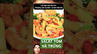 Cách chế biến salat trứng với tôm nhanh và ngon meovatcuocsong food [upl. by Elohcan120]