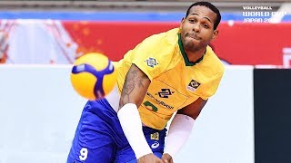 High higher Yoandy Leal Hidalgo   Mens Volleyball World Cup 2019 [upl. by Raycher]