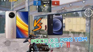 POCO X3 PRO VS İPHONE 12 ‼️ PUBG MOBİLE TDM TEST [upl. by Norb]