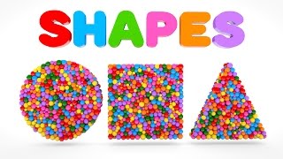 Learn Shapes with Colorful Balls  Shapes amp Colors Videos Collection [upl. by Anevad878]