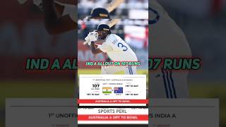 IndA vs AusA Test Highlights  Ruturaj Gaikwad 🤯  cricket shorts [upl. by Busey]