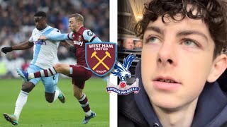 Awful Performance West Ham Vs Crystal Palace Vlog [upl. by Hallvard]