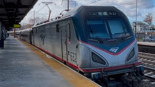 Amtrak ACS64 632657 Northeast Regional Train Metropark Woodbridge NJ [upl. by Eerpud425]