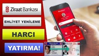 ZİRAAT BANKASI EHLİYET YENİLEME HARCI YATIRMA 2022  Ehliyet Harç Ödeme [upl. by Martita]