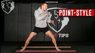 PointStyle Footwork KarateTKD for MMA [upl. by Chapin]