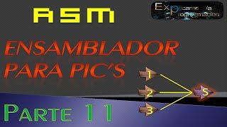 Programación en EnsambladorASM para PICMultiplexeo [upl. by Pazit]