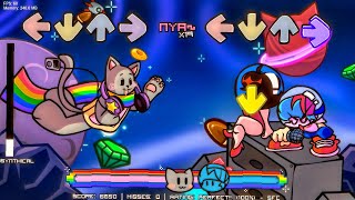 FNF VS NYAN CAT  NYANsynthical Full Song [upl. by Sexela]