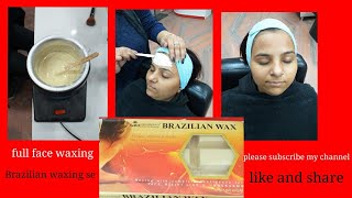 Kaise kare peel off wax Se full face kin kin Bato ka Rakhe Dhyan [upl. by Meter176]