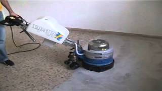 Levighetor640 Terrazzo floors marble and concrete floor grinding wet polishing shine [upl. by Asilec]