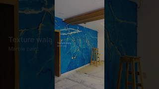 Wall painting marble Mirror marble effectTexture designwall painting ideas [upl. by Eerised]