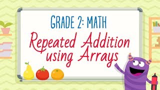 Repeated Addition using Arrays  2nd Grade Math  Kids Academy [upl. by Attenaz]