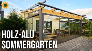 Aluna Sommergarten mit gerahmten Schiebetüren [upl. by Niatsirt]