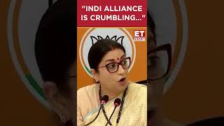 quotINDI Alliance Is Crumblingquot Smriti Irani Targets Congress  etnow smritiirani shorts [upl. by Ttehr]