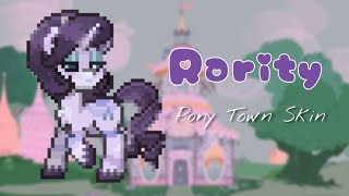 🦄  Rarity Pony Town Skin Tutorial  My Little Pony [upl. by Briny954]