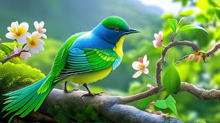 Birds Singing 4K  Gentle Birdsong Healing Anxiety and Depression🌿 Refresh the Soul Improve Memory [upl. by Konyn]