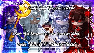 Cookie Run Kingdom react to Seele Vollerei amp Veliona  Cookie Run Kingdom X Honkai Impact  Gacha [upl. by Tnek306]