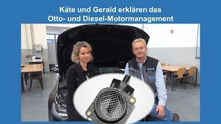 Käte und Gerald erklären den Luftmassenmesser im OttoMotormanagement [upl. by Farrison]